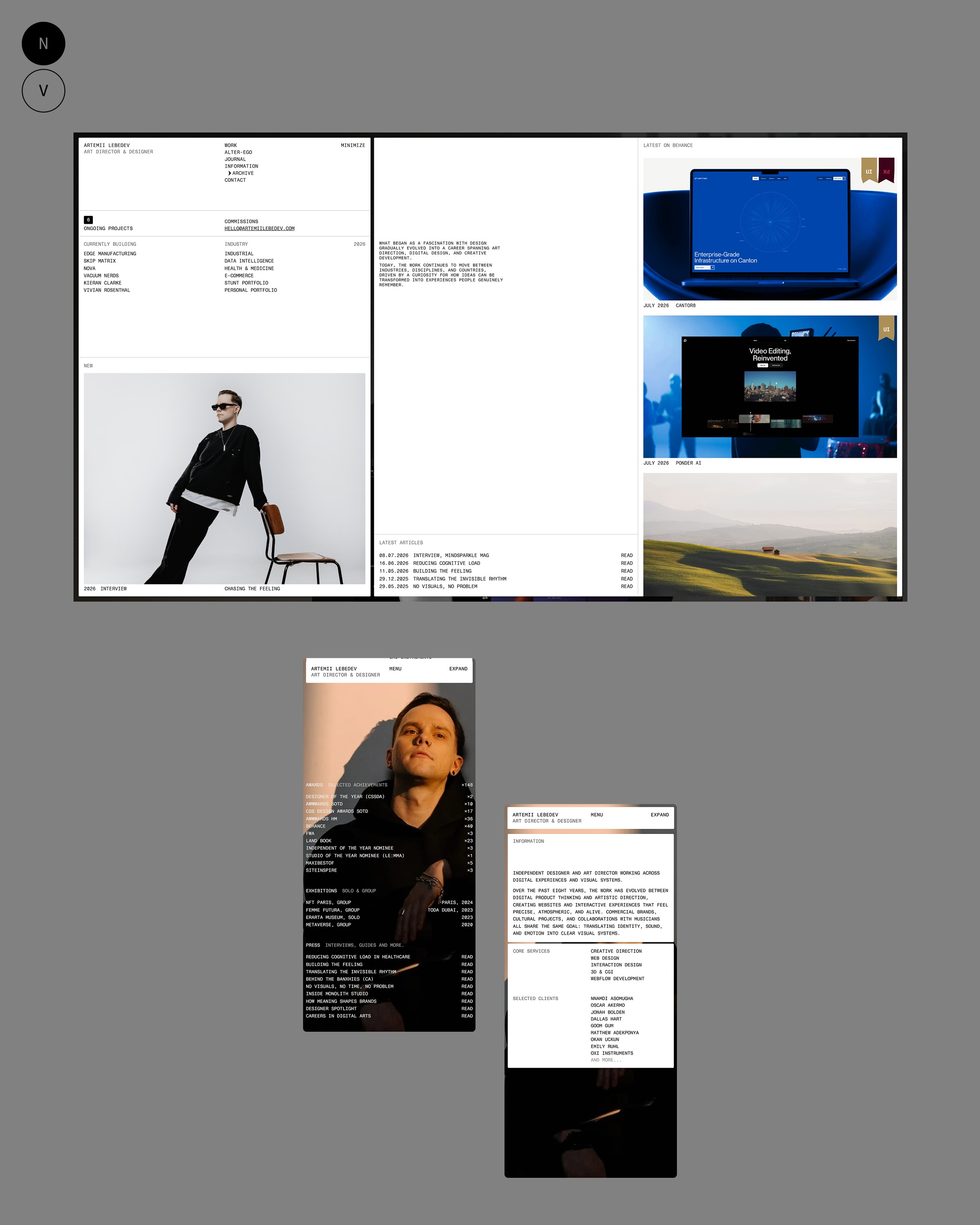 Artemii Lebedev. Portfolio '26 Image 3
