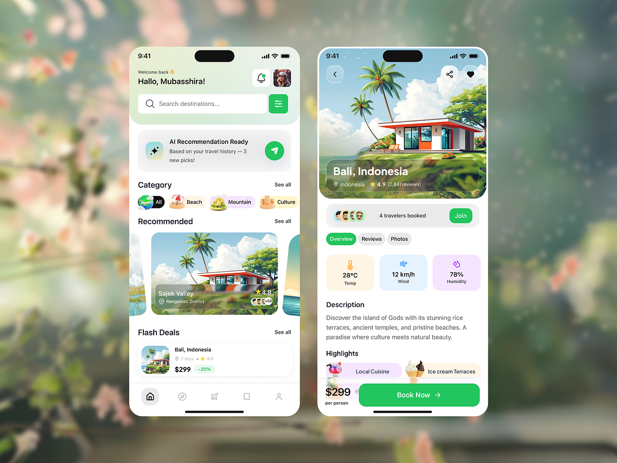 AI Travel App – UI/UX Design Image 3