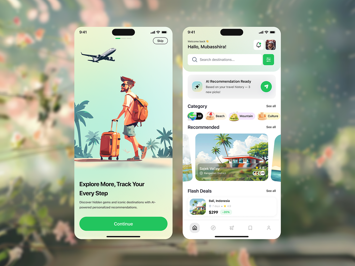 AI Travel App – UI/UX Design Image 4