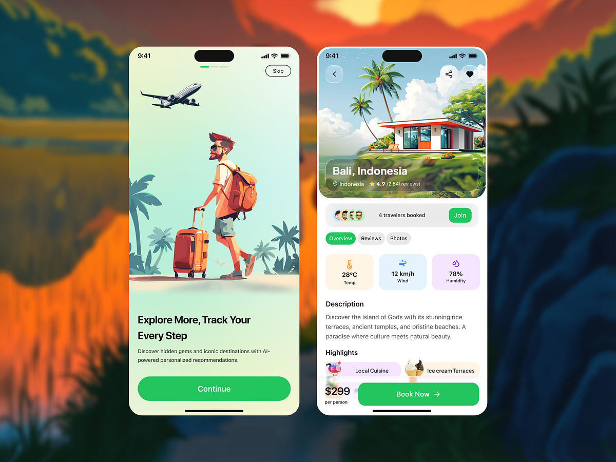 AI Travel App – UI/UX Design Image 5