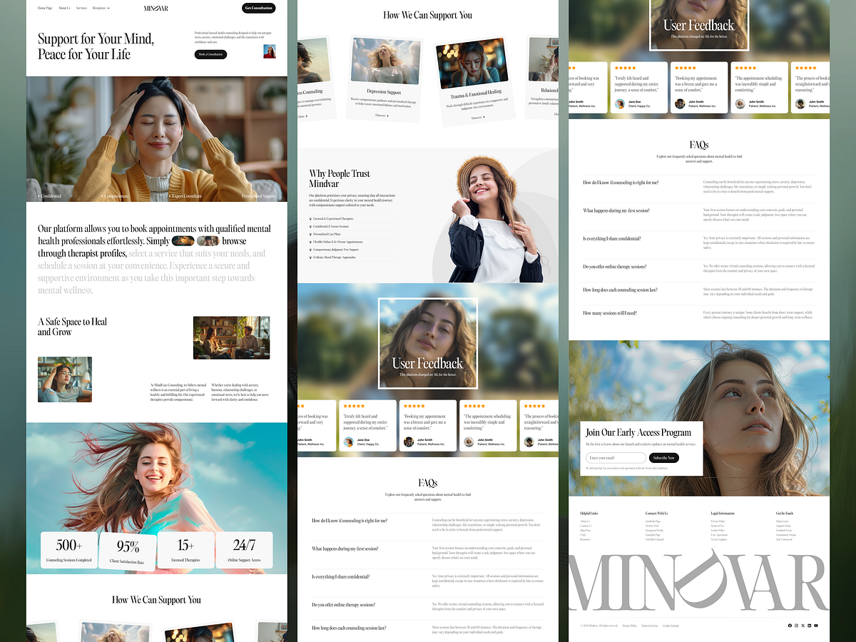 Mindvar — Mental Health & Therapy Platform Image 3