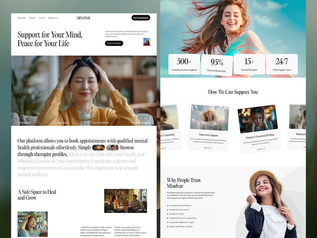 Mindvar — Mental Health & Therapy Platform Image 5