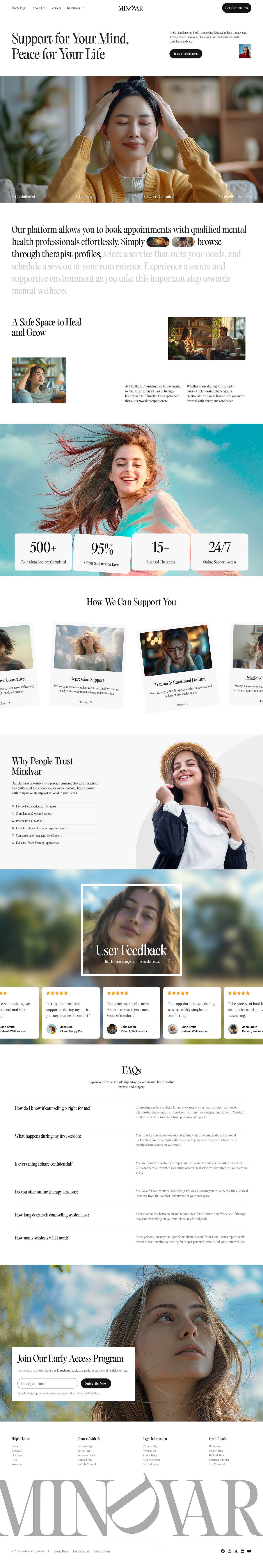 Mindvar — Mental Health & Therapy Platform Image 6