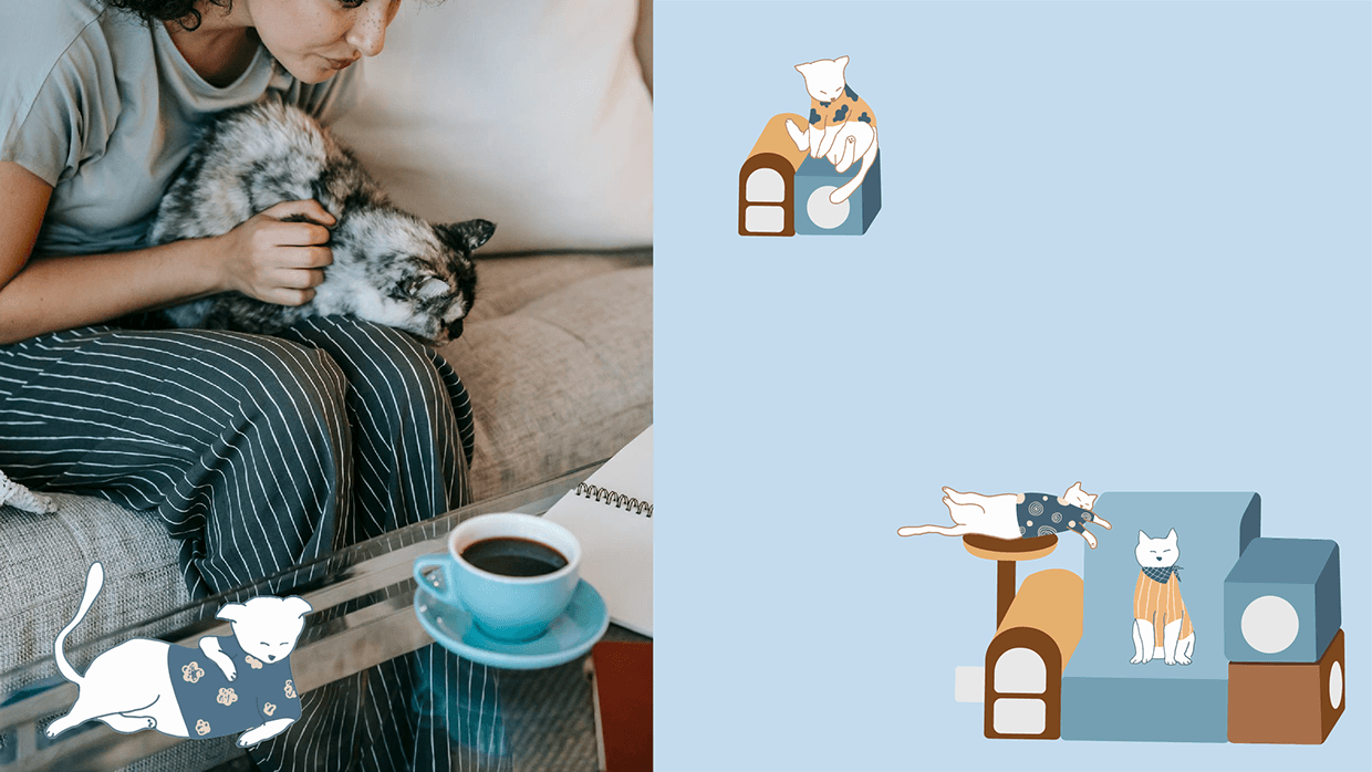 Purrcino - Coffee and Cats House Brand Identity Image 6
