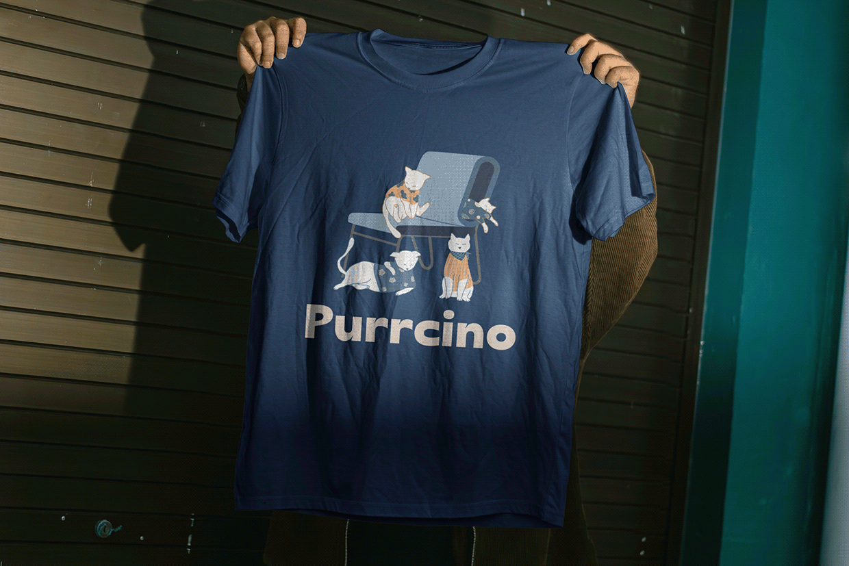Purrcino - Coffee and Cats House Brand Identity Image 12