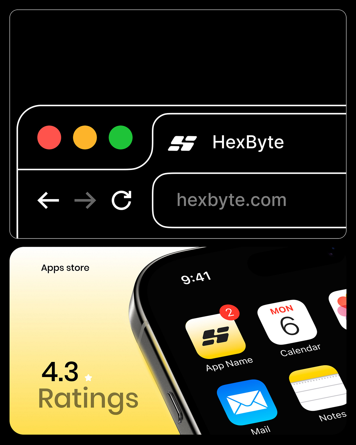 HexByte – SaaS Branding Design Image 6