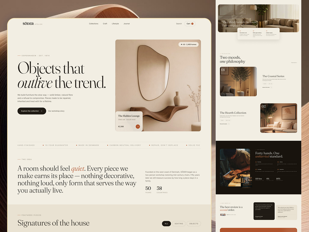 Furniture E-commerce Product Website