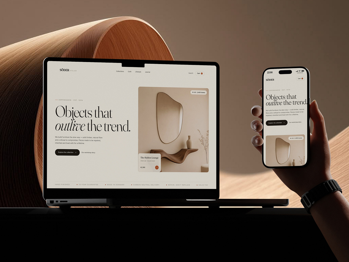 Furniture E-commerce Product Website Image 1