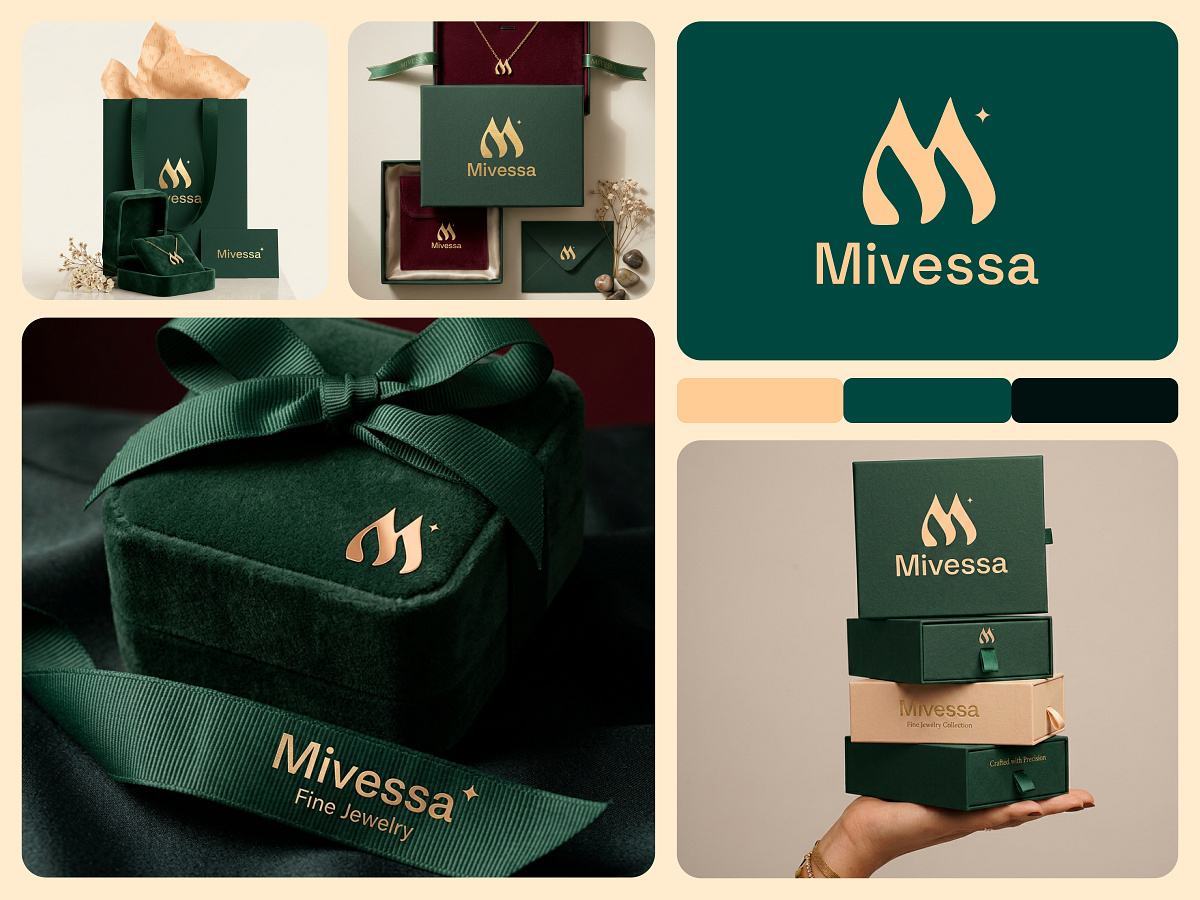 Premium Jewelry Brand Identity, Packaging & Brand Materials