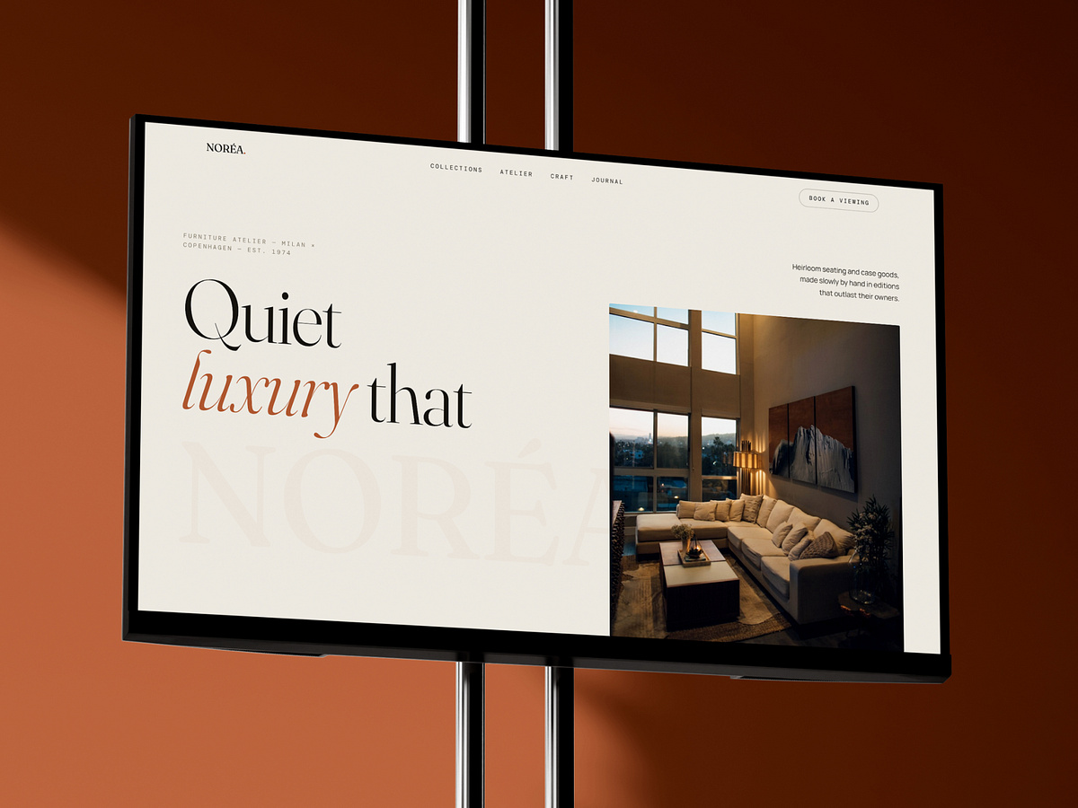 NORÉA. | Furniture Atelier Website UI/UX and Development Image 5