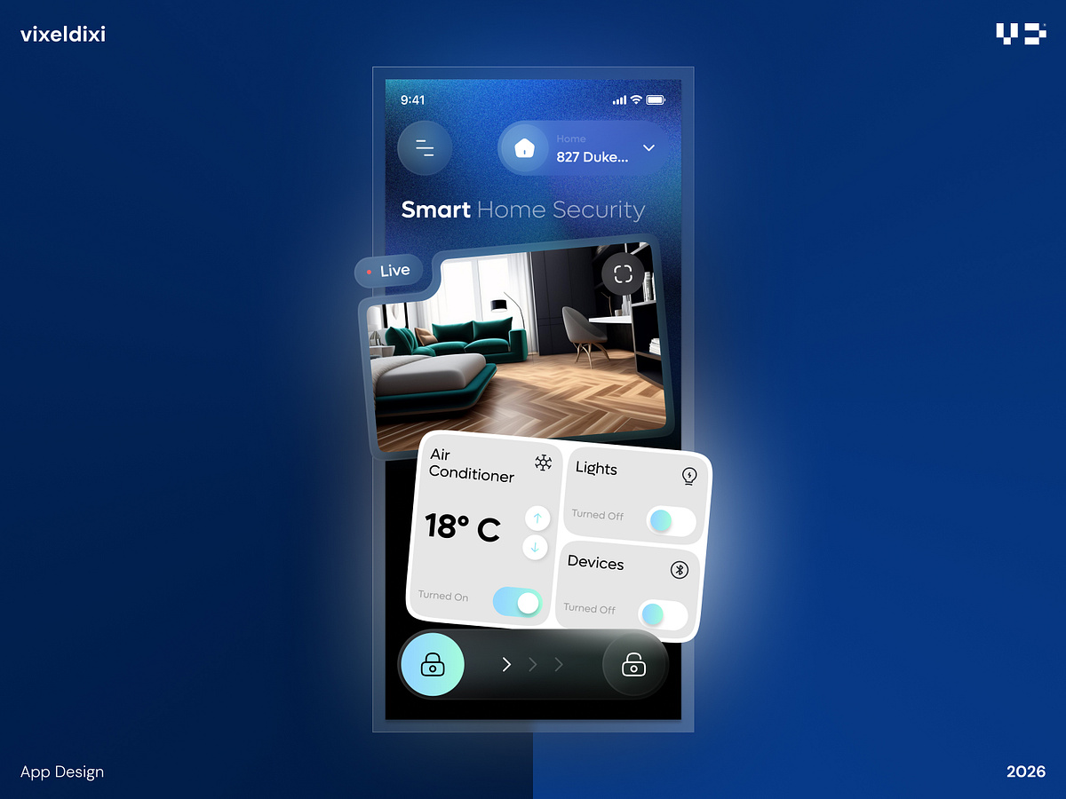 Smart Home App UI Concept Image 2