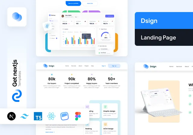 DSIGN Free NextJs Landing Page Template