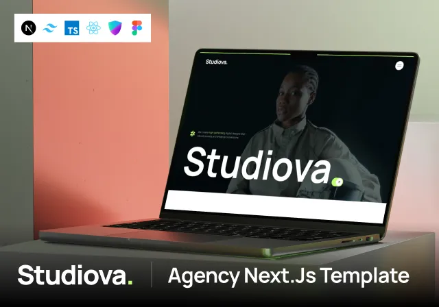 Studiova NextJS Template - Modern Web Development with Next.js, Tailwind, React & TypeScript