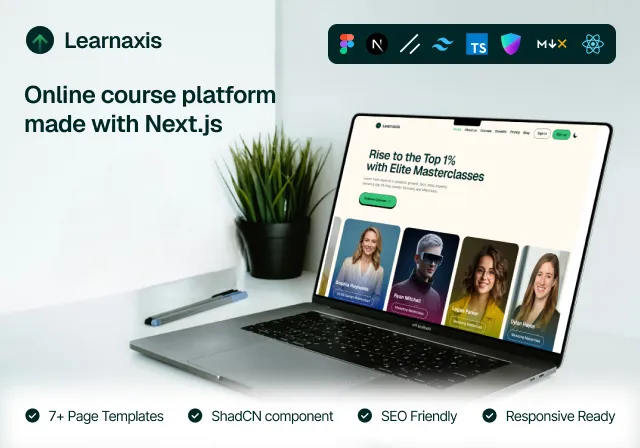 LearnAxis  Next.js Website Template