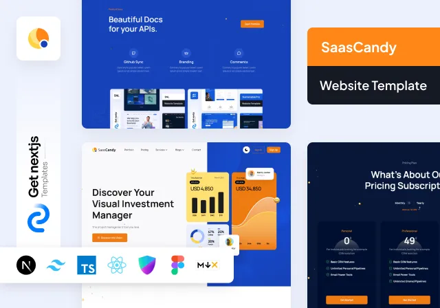 SaaSCandy Website Template for Modern SaaS Startups