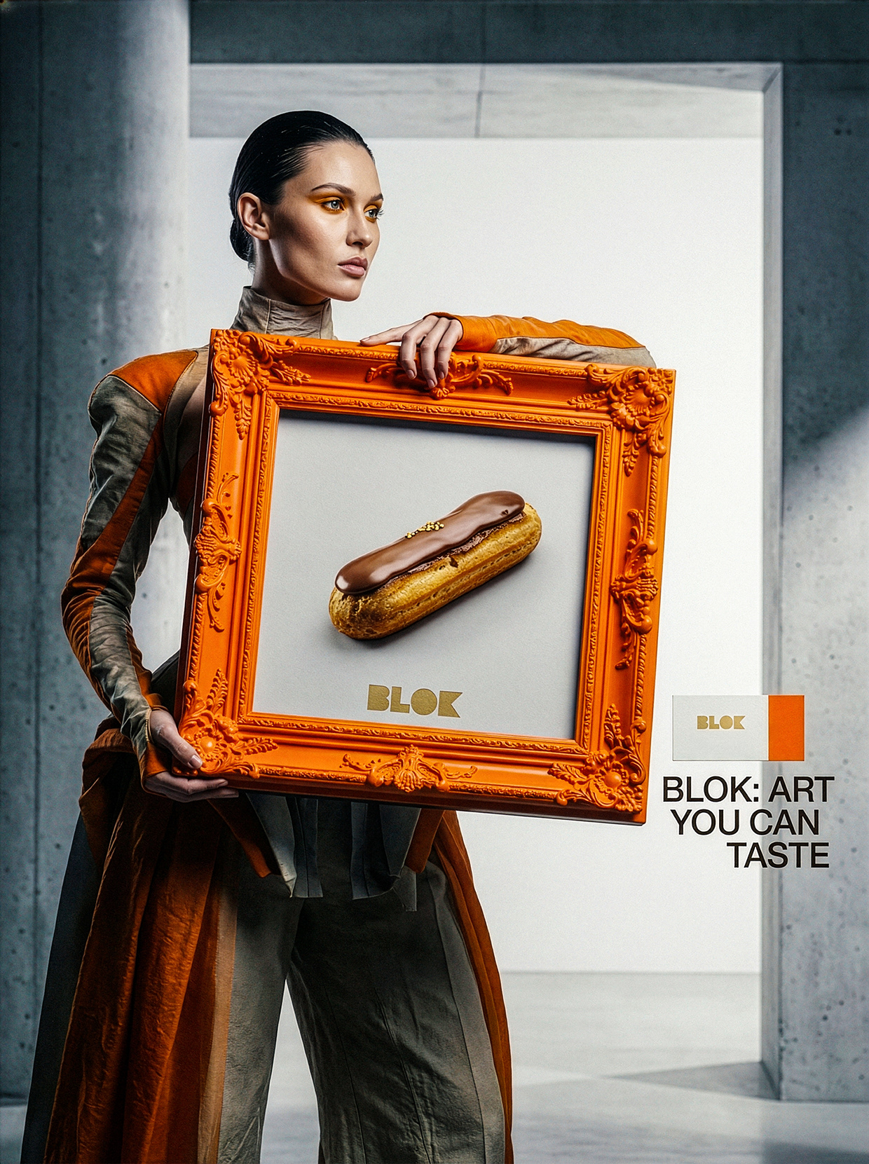 BLOK – Luxury Éclair Branding | Art Pastry Concept Image 7