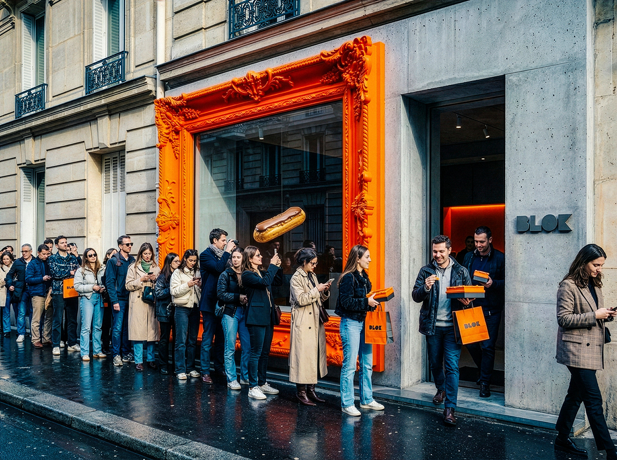 BLOK – Luxury Éclair Branding | Art Pastry Concept Image 69