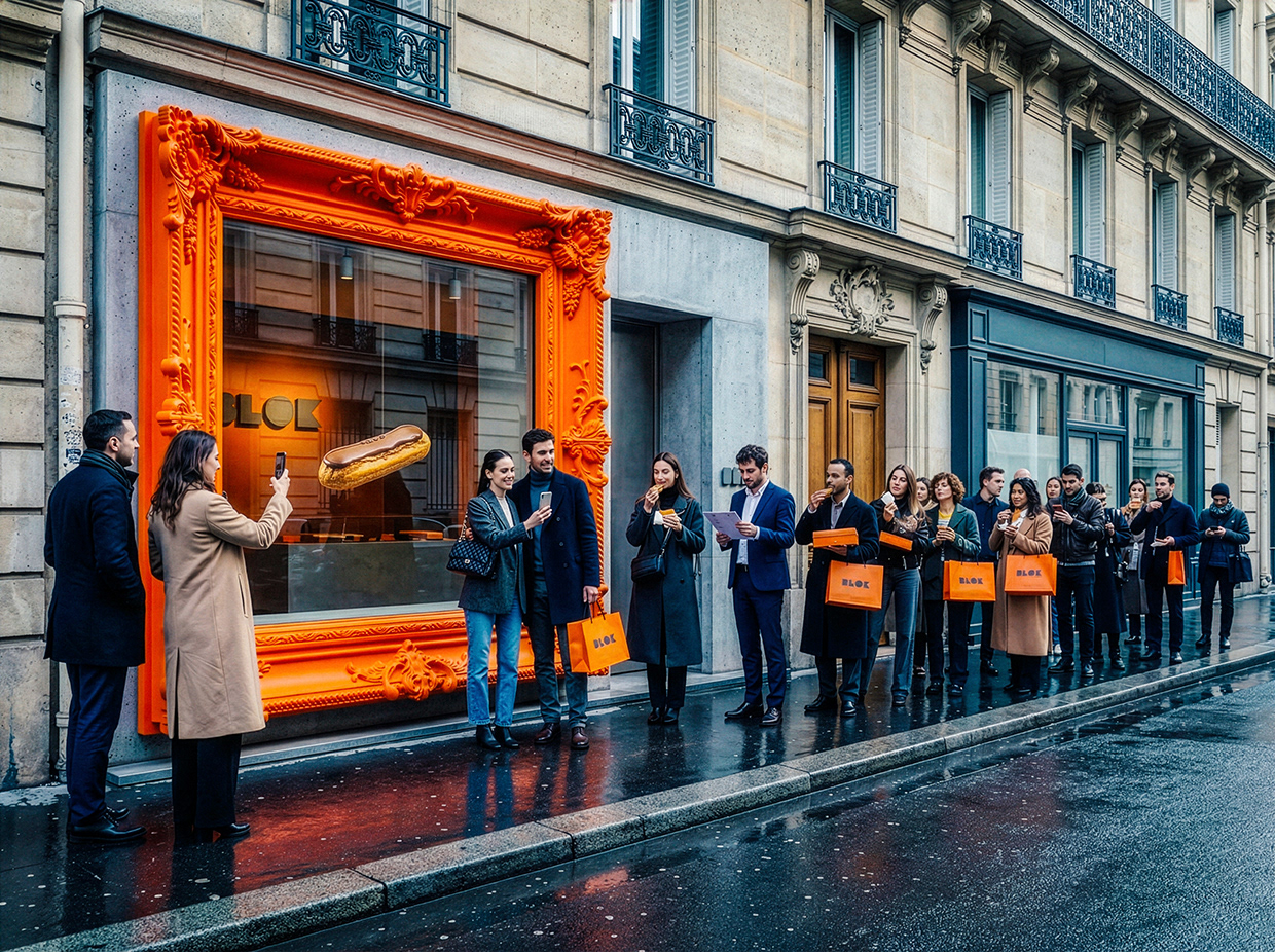 BLOK – Luxury Éclair Branding | Art Pastry Concept Image 70