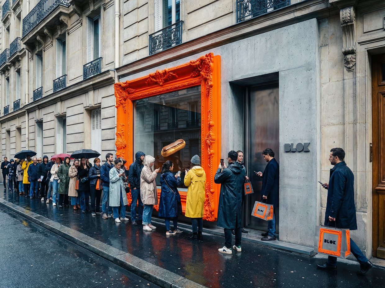 BLOK – Luxury Éclair Branding | Art Pastry Concept Image 71