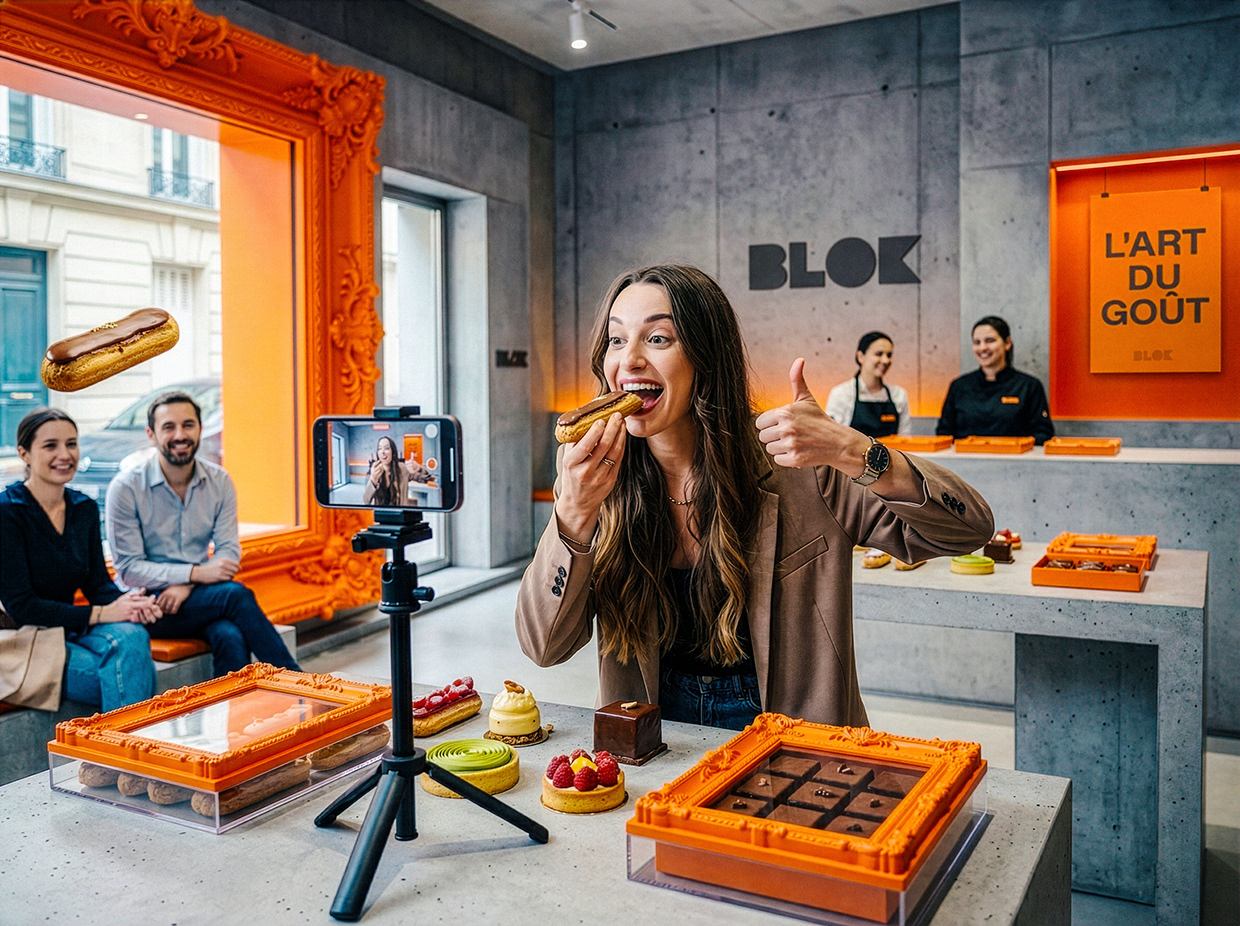 BLOK – Luxury Éclair Branding | Art Pastry Concept Image 73