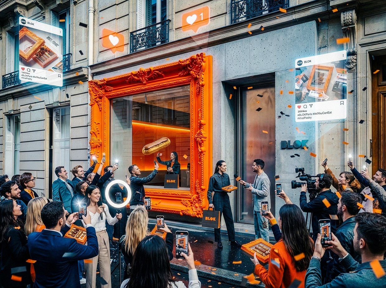 BLOK – Luxury Éclair Branding | Art Pastry Concept Image 74