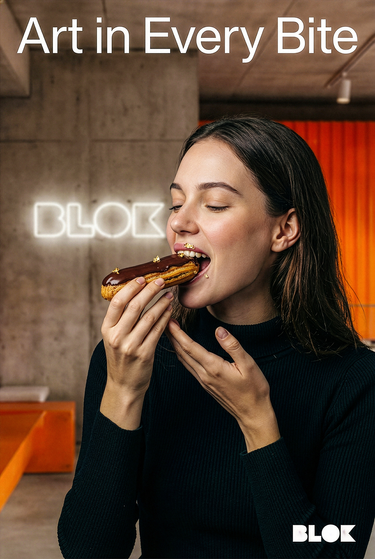 BLOK – Luxury Éclair Branding | Art Pastry Concept Image 78