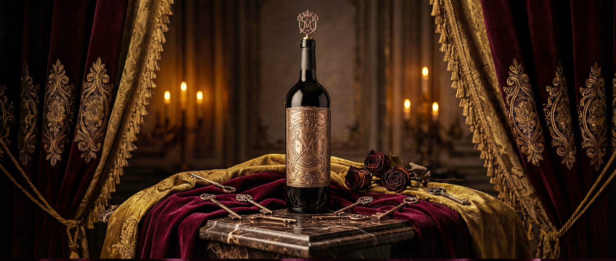 Mysterium - California Luxury Wine Branding Concept Image 4
