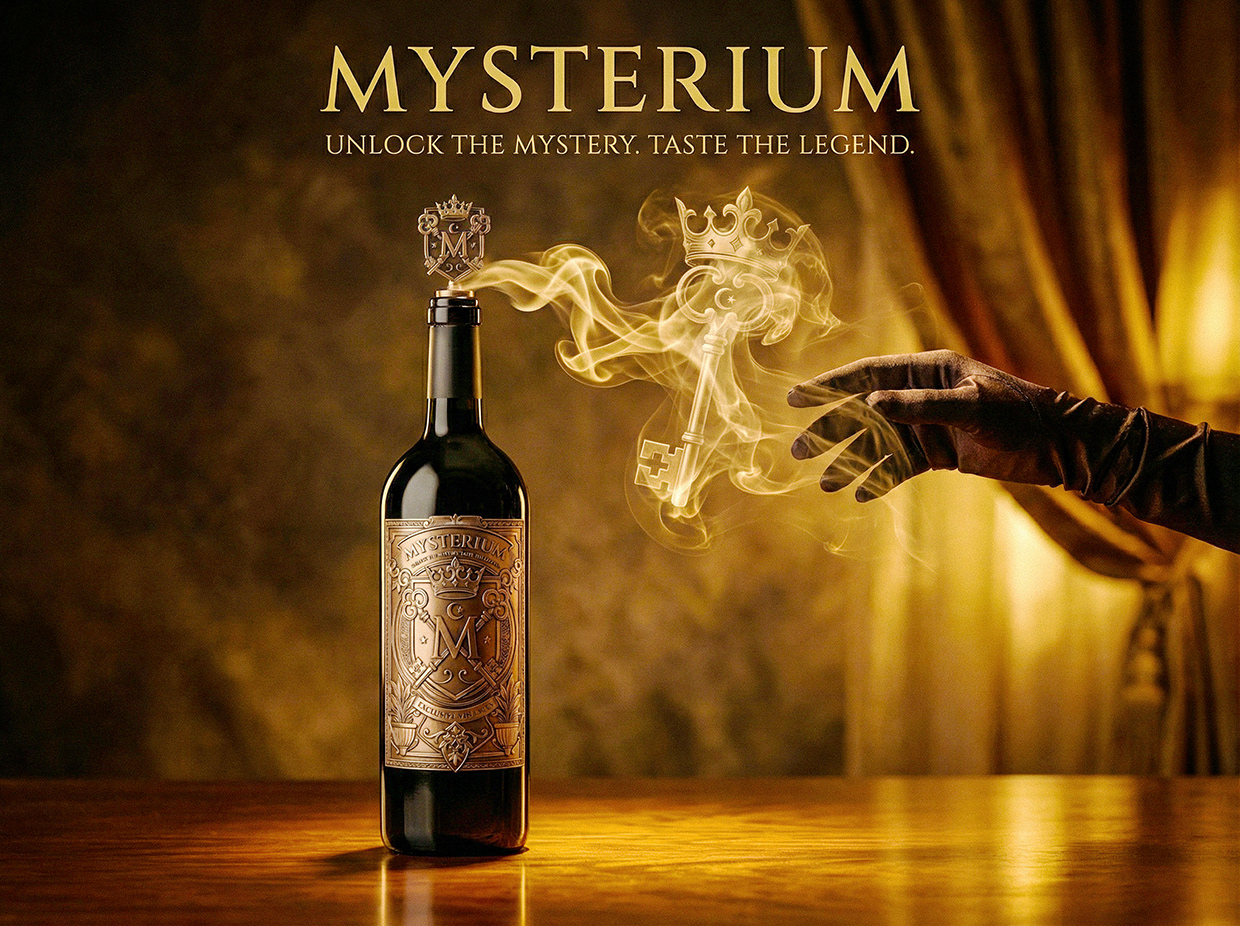 Mysterium - California Luxury Wine Branding Concept Image 10