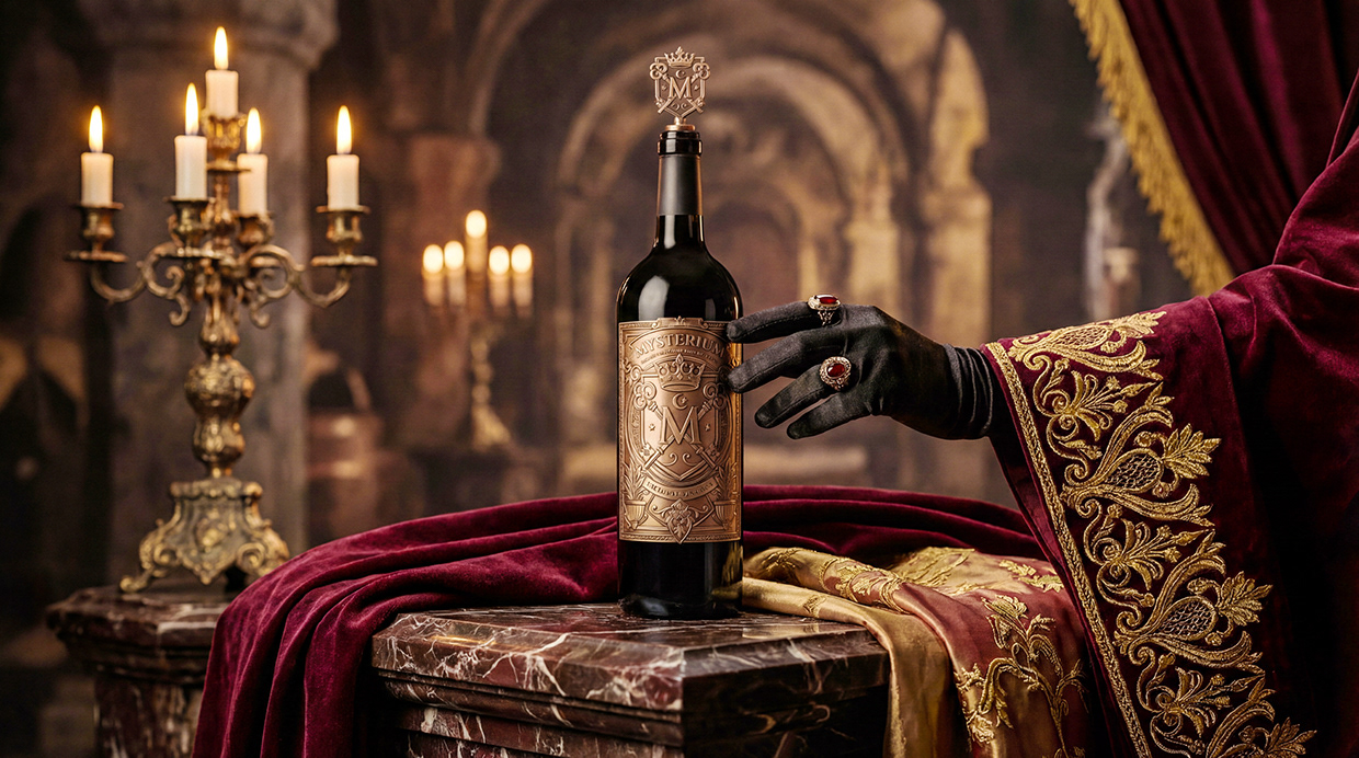Mysterium - California Luxury Wine Branding Concept Image 11