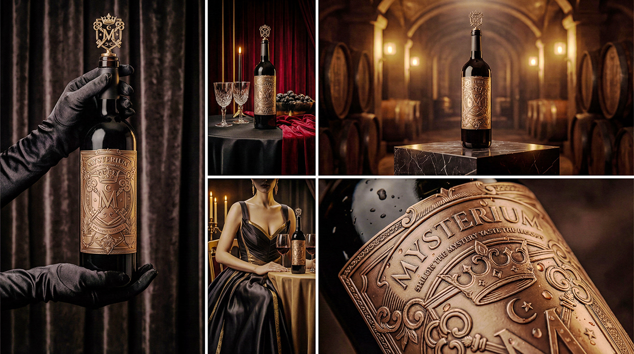 Mysterium - California Luxury Wine Branding Concept Image 14