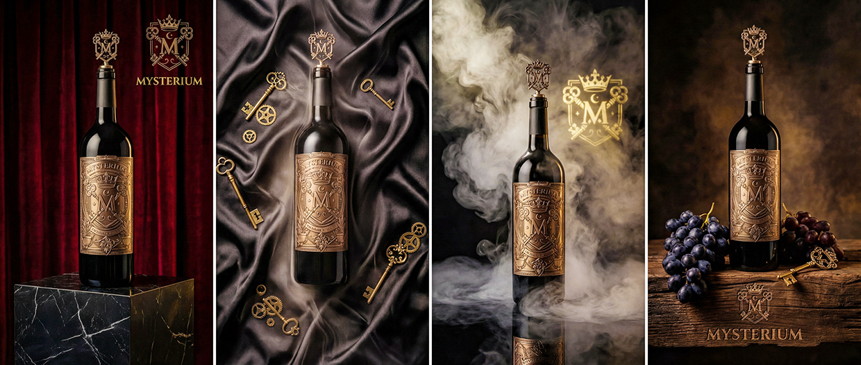 Mysterium - California Luxury Wine Branding Concept Image 15