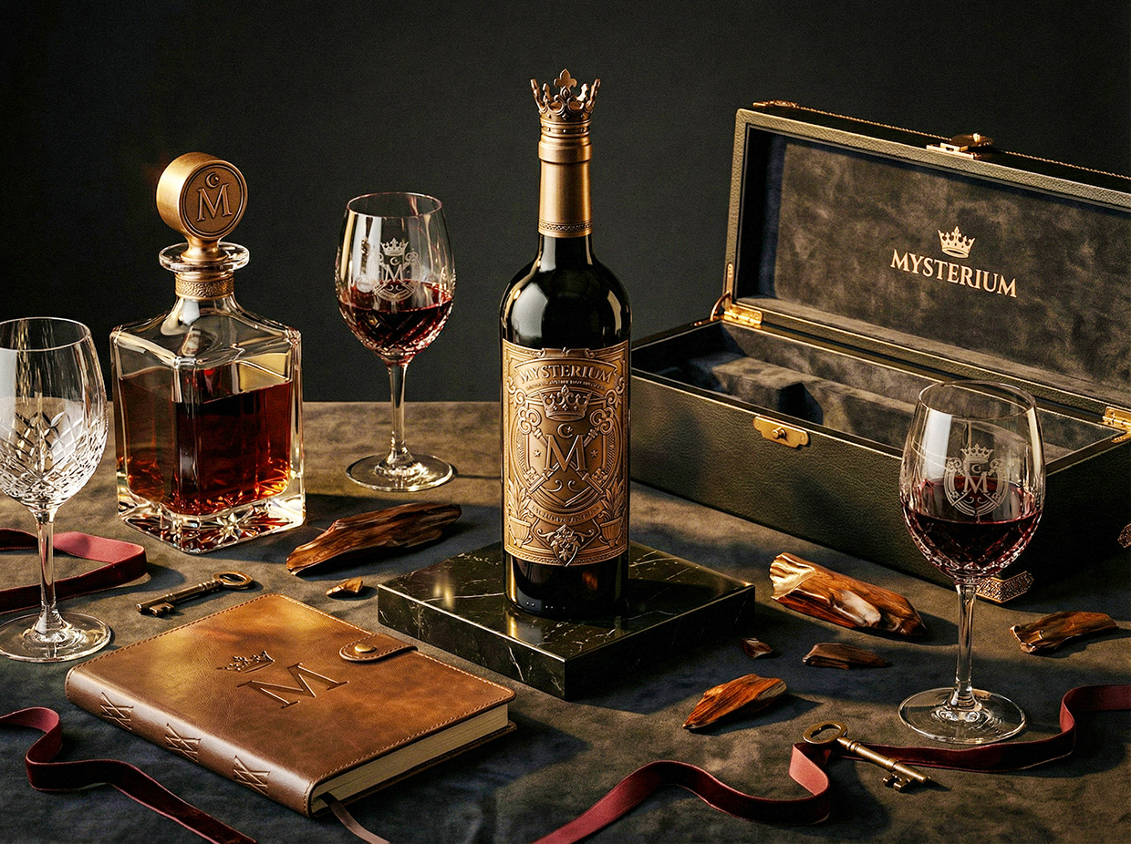 Mysterium - California Luxury Wine Branding Concept Image 18