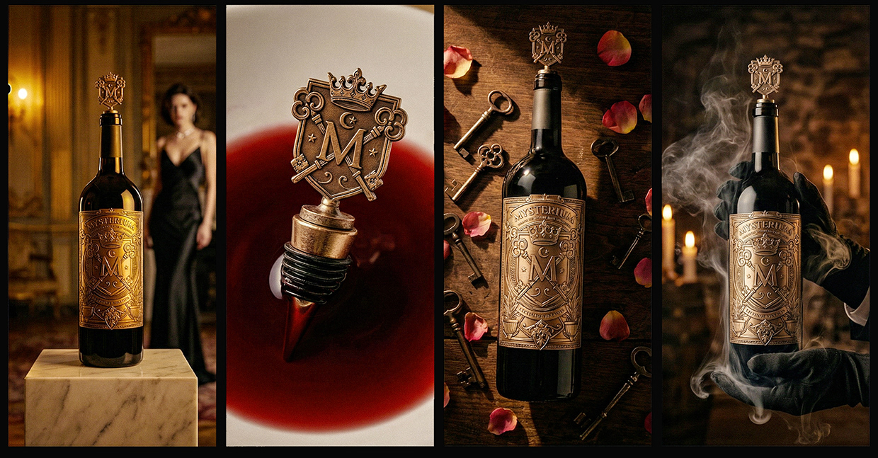 Mysterium - California Luxury Wine Branding Concept Image 23