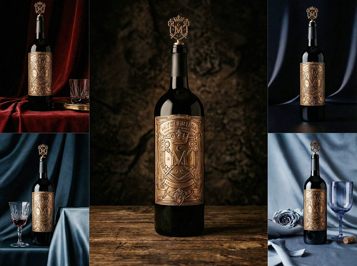 Mysterium - California Luxury Wine Branding Concept Image 25