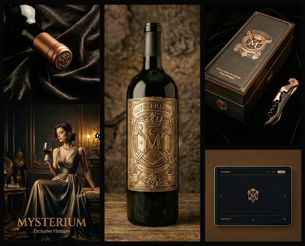 Mysterium - California Luxury Wine Branding Concept Image 26