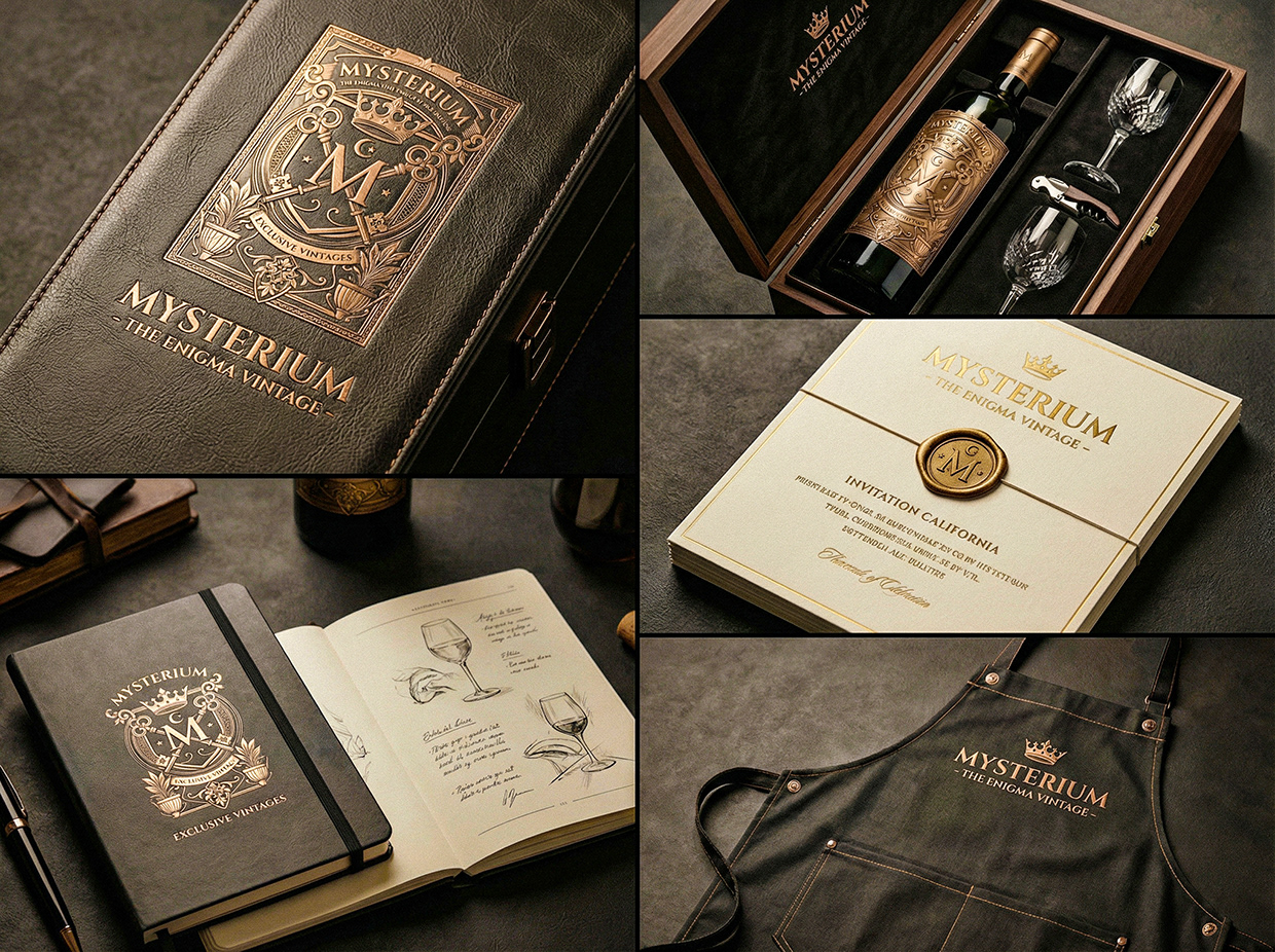 Mysterium - California Luxury Wine Branding Concept Image 27