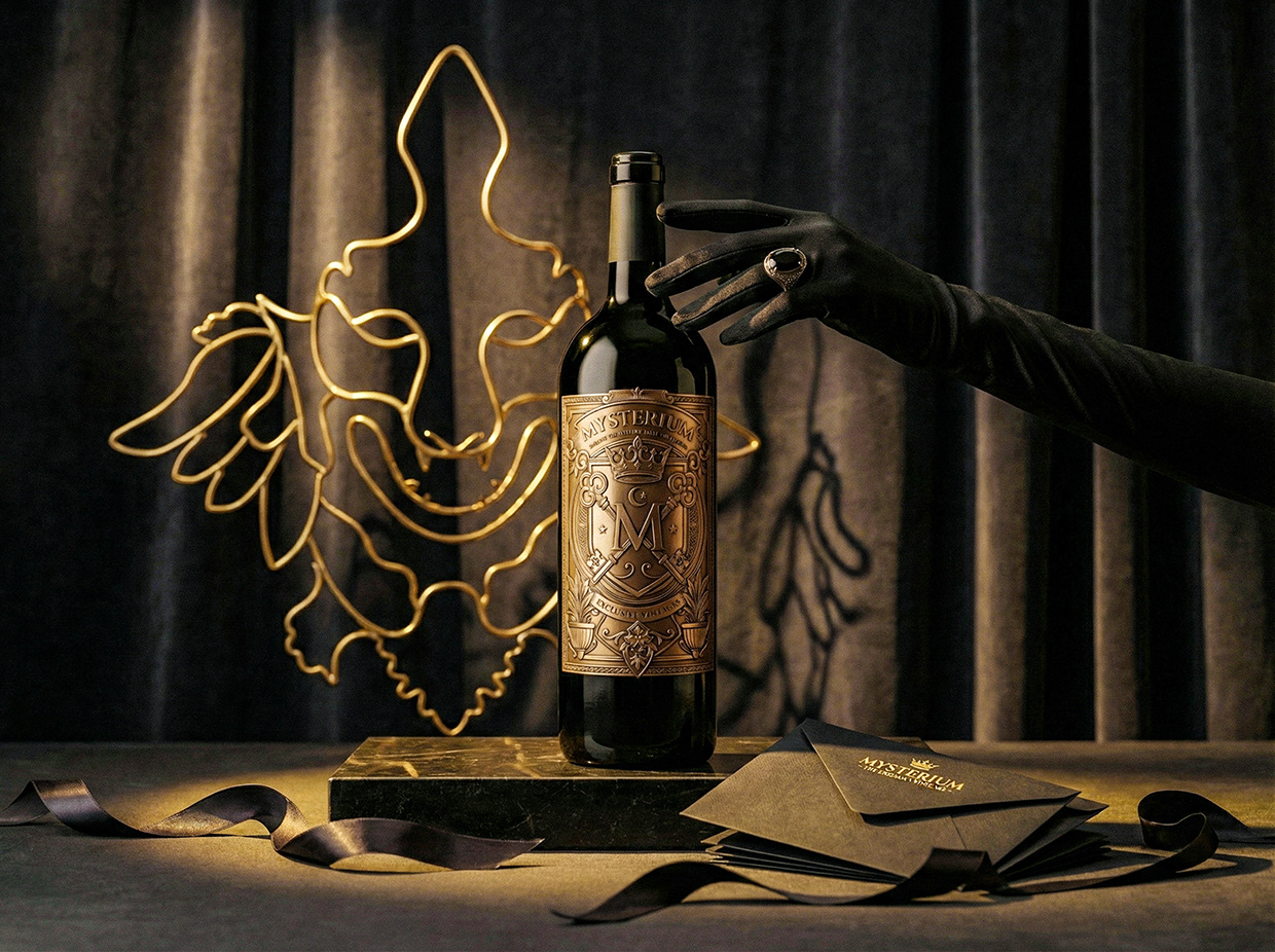 Mysterium - California Luxury Wine Branding Concept Image 29