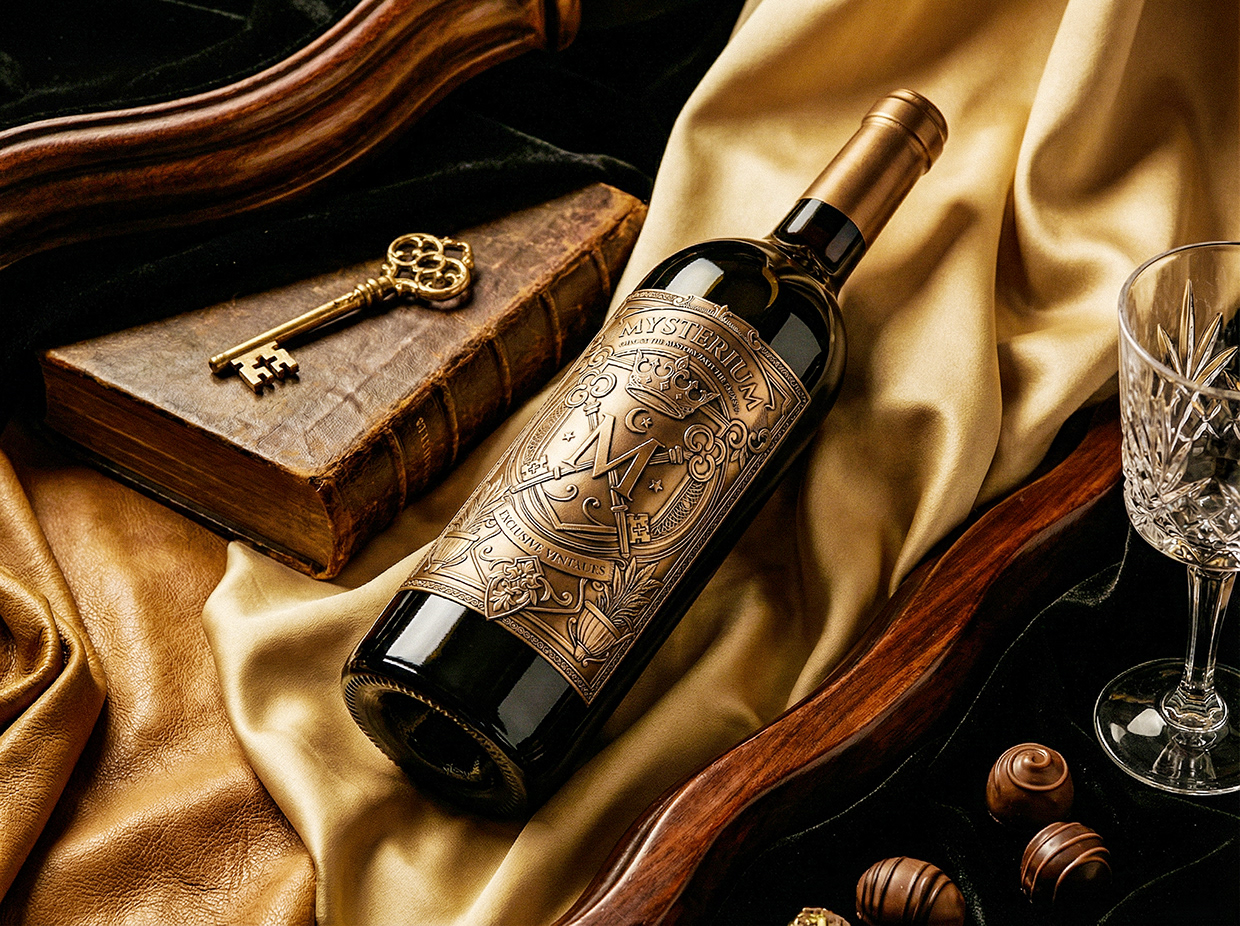 Mysterium - California Luxury Wine Branding Concept Image 30