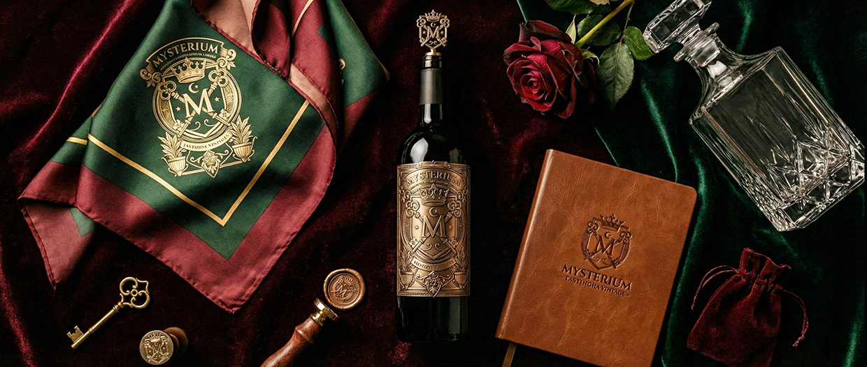 Mysterium - California Luxury Wine Branding Concept Image 32