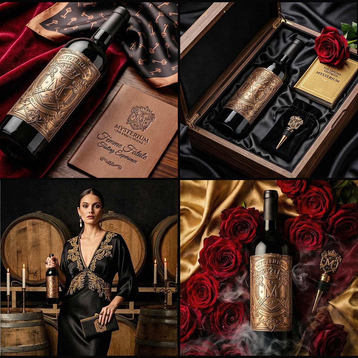 Mysterium - California Luxury Wine Branding Concept Image 33
