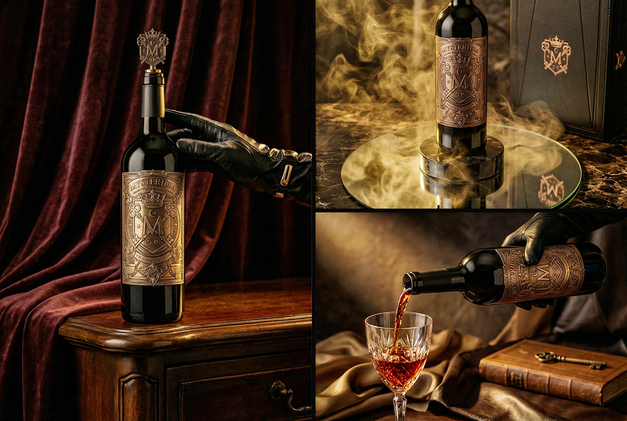 Mysterium - California Luxury Wine Branding Concept Image 34