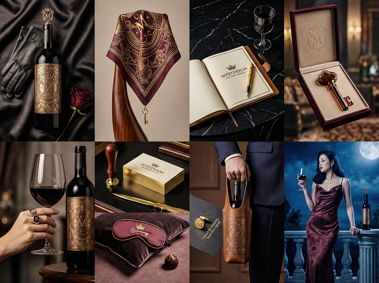 Mysterium - California Luxury Wine Branding Concept Image 36