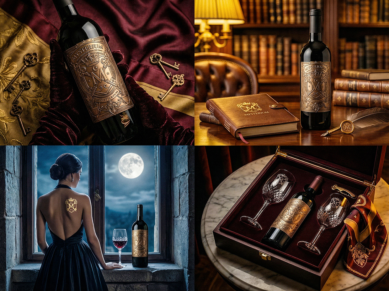 Mysterium - California Luxury Wine Branding Concept Image 39