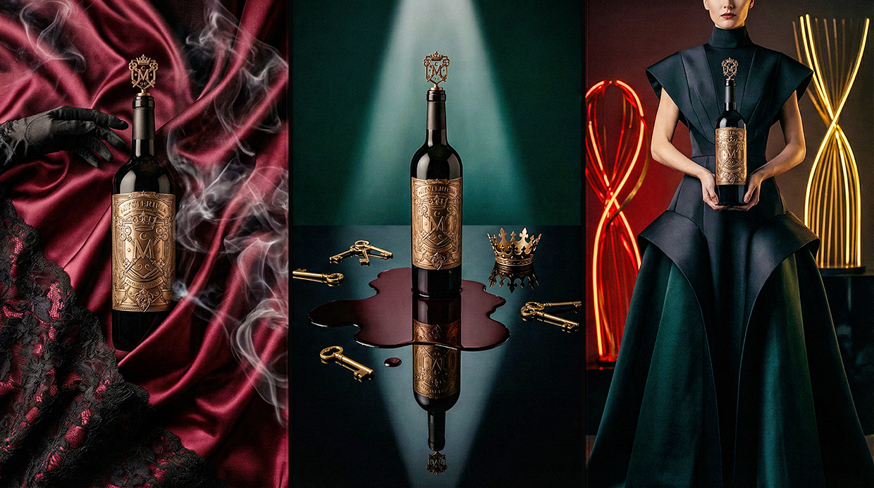 Mysterium - California Luxury Wine Branding Concept Image 43