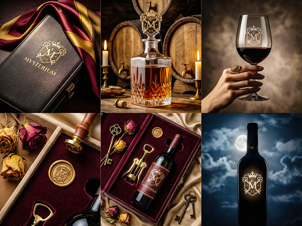 Mysterium - California Luxury Wine Branding Concept Image 44