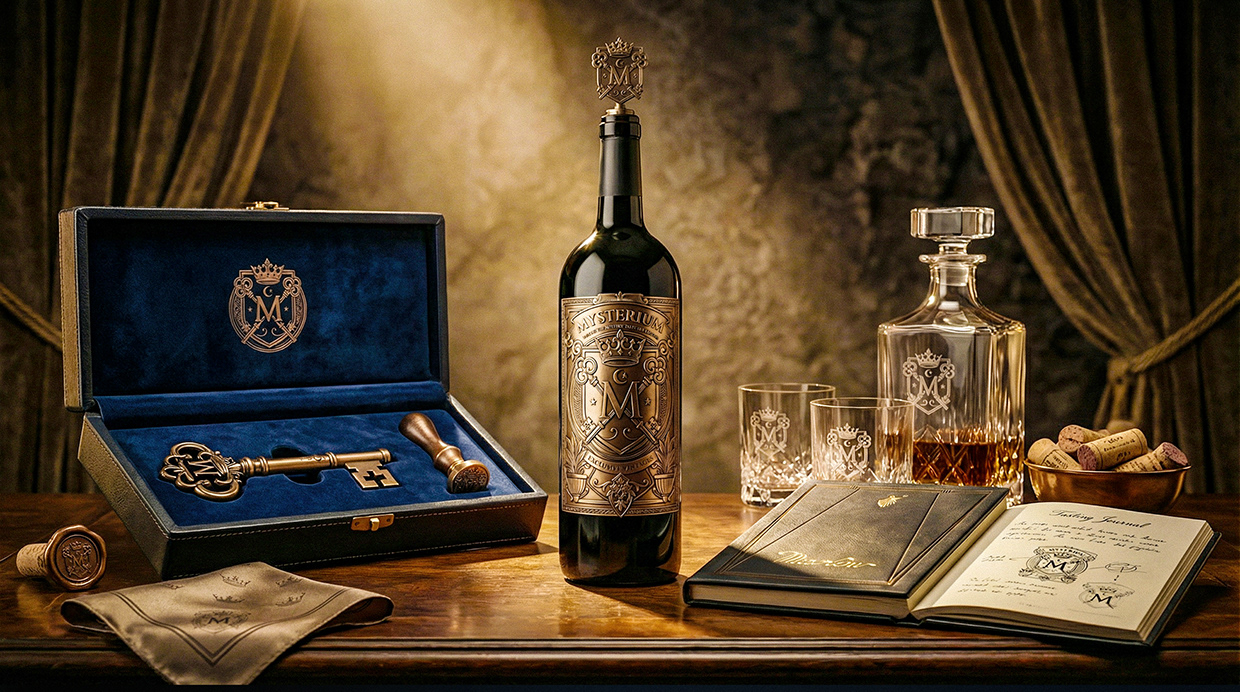 Mysterium - California Luxury Wine Branding Concept Image 48