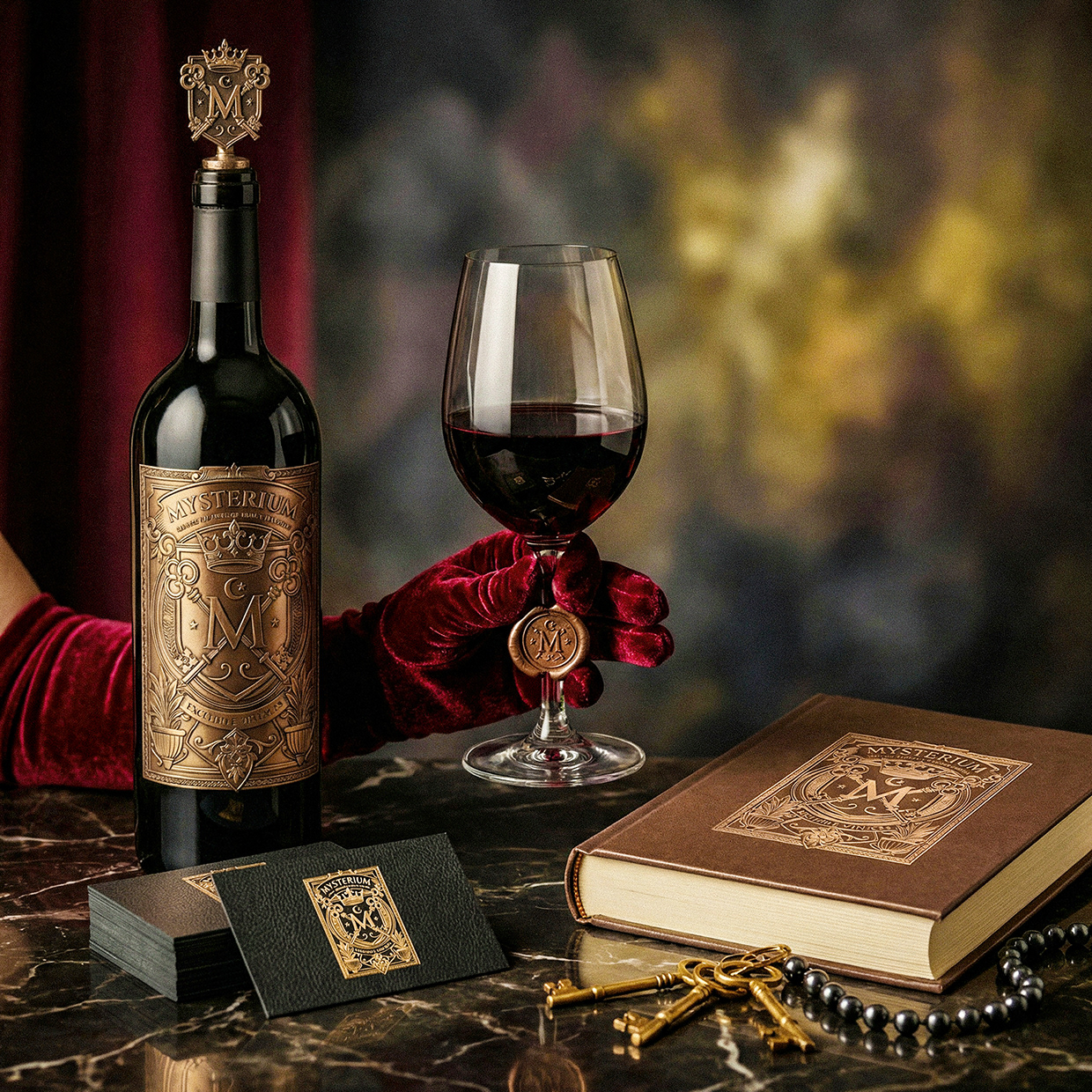 Mysterium - California Luxury Wine Branding Concept Image 50