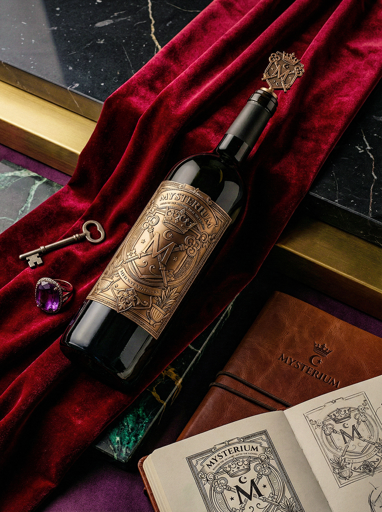 Mysterium - California Luxury Wine Branding Concept Image 51