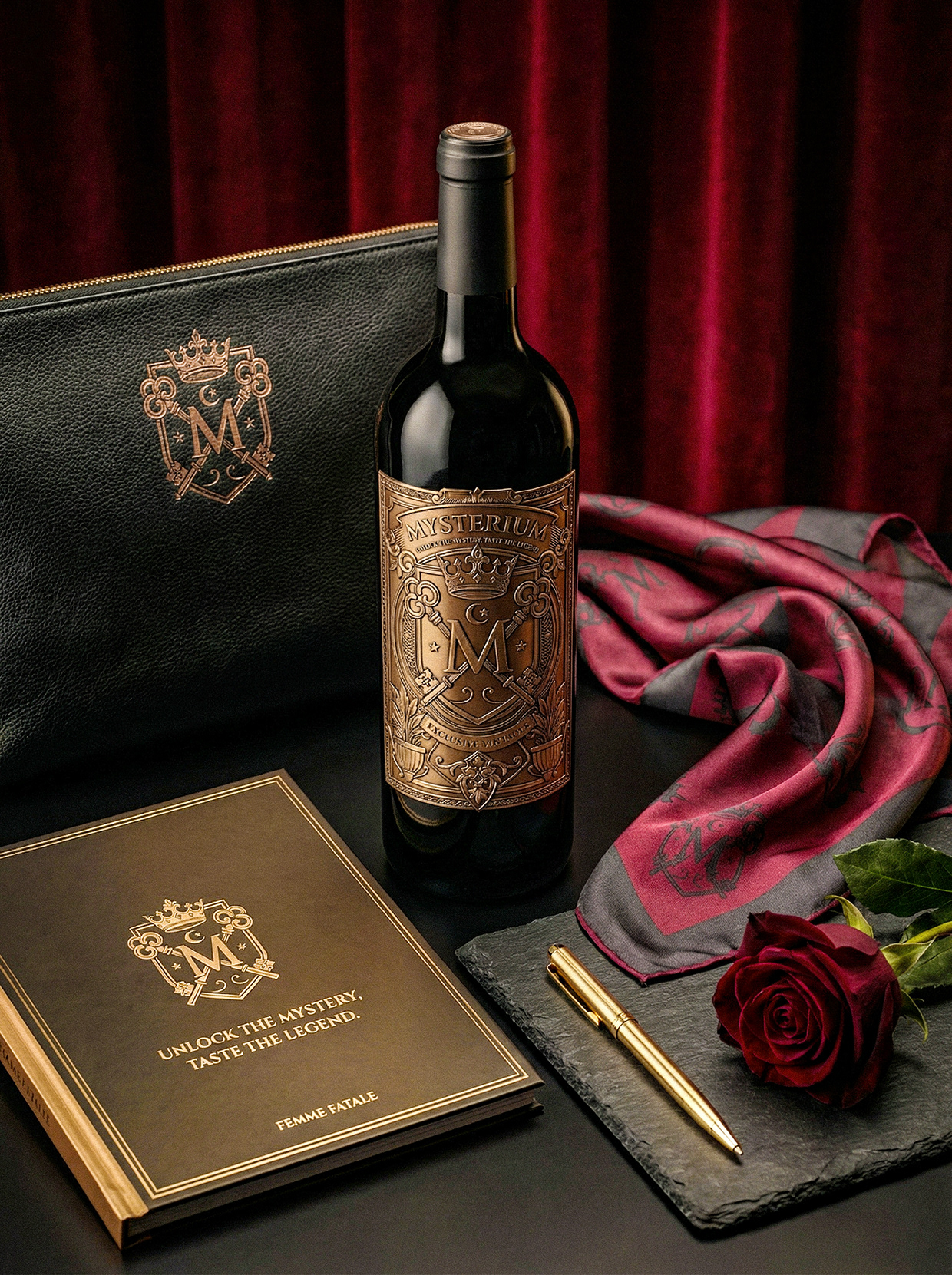 Mysterium - California Luxury Wine Branding Concept Image 53