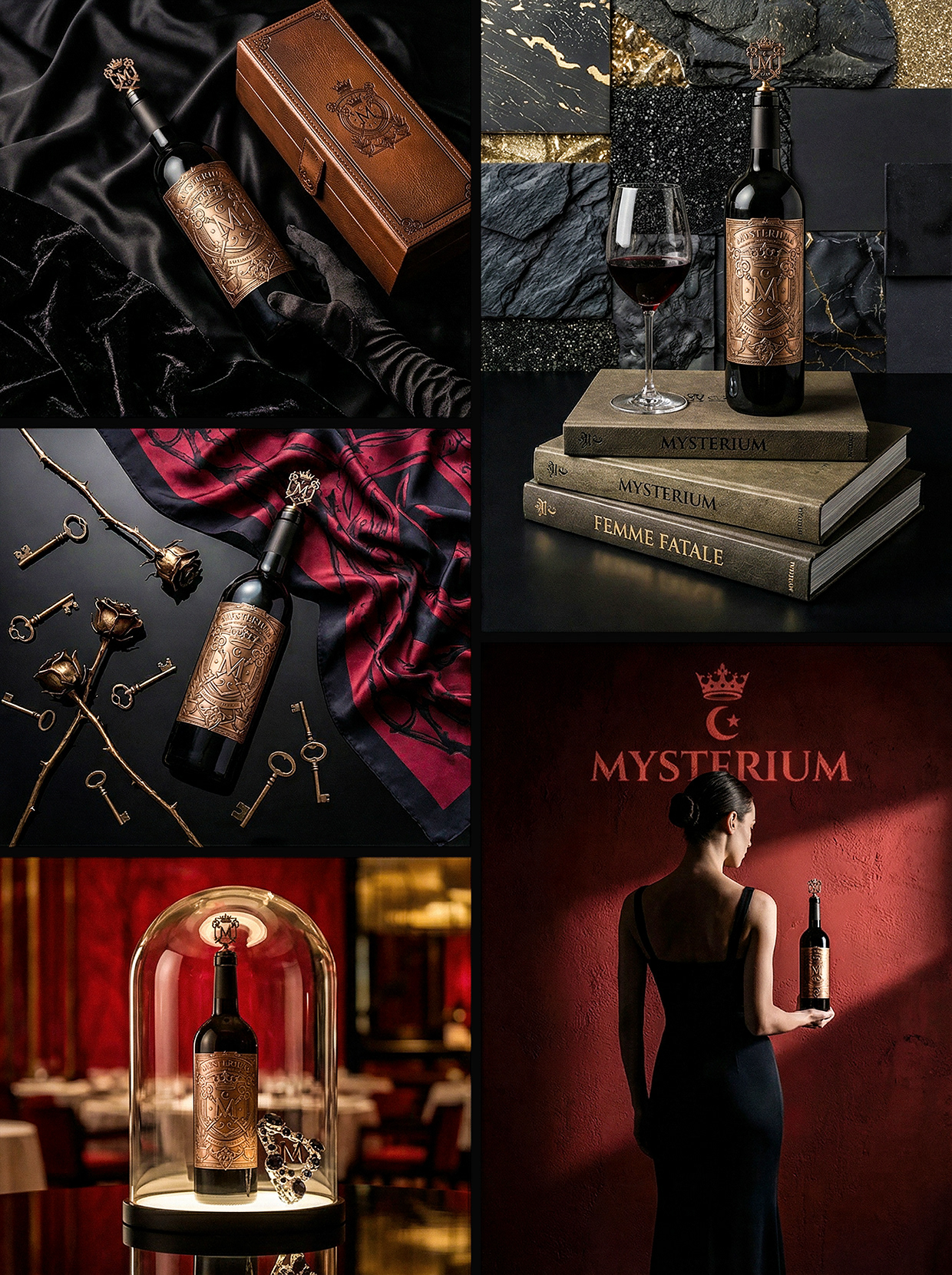 Mysterium - California Luxury Wine Branding Concept Image 58